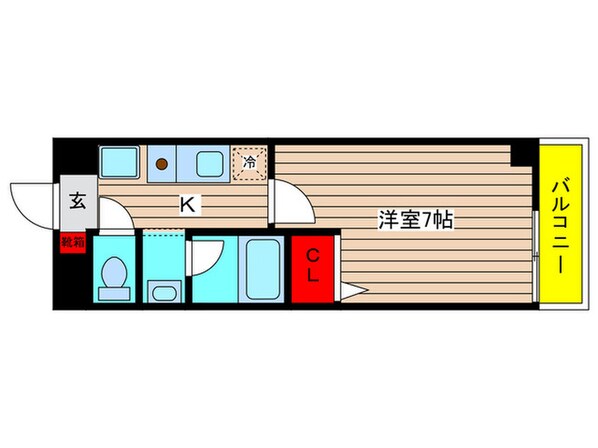 コンドミニオ内田橋の物件間取画像